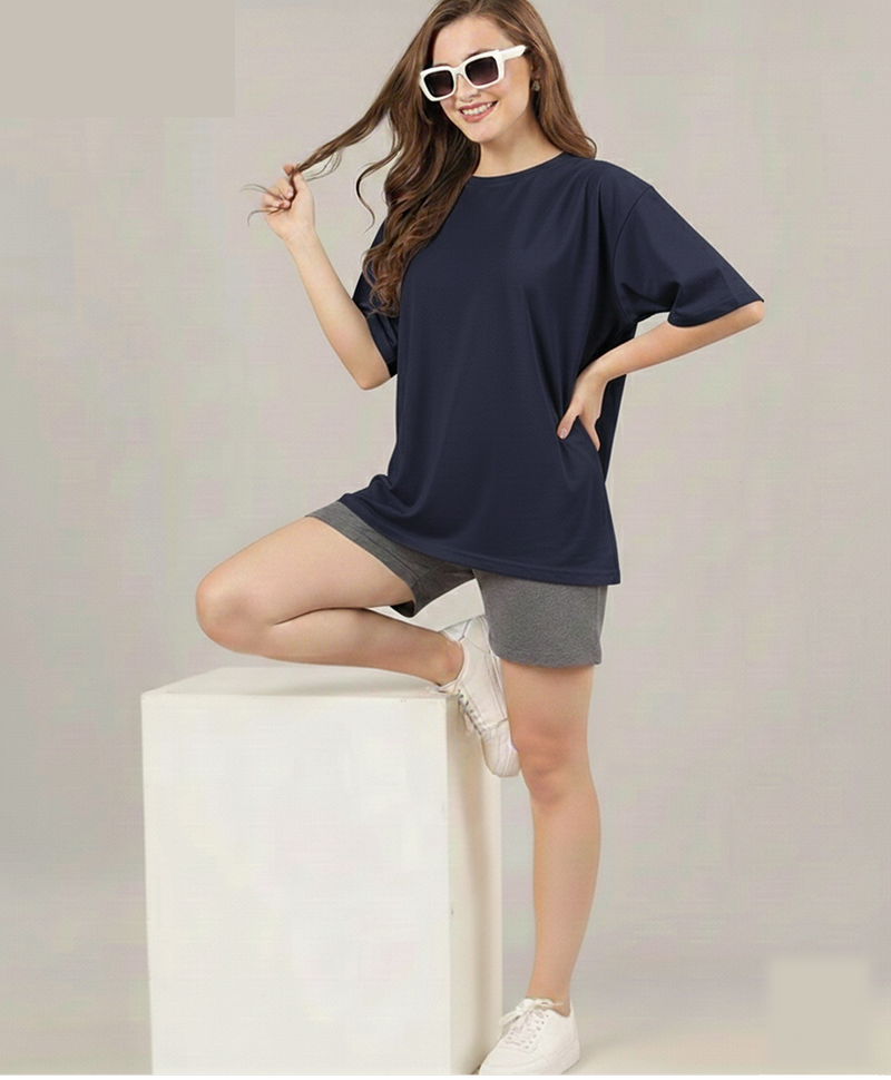 Unisex Solid Oversized tees