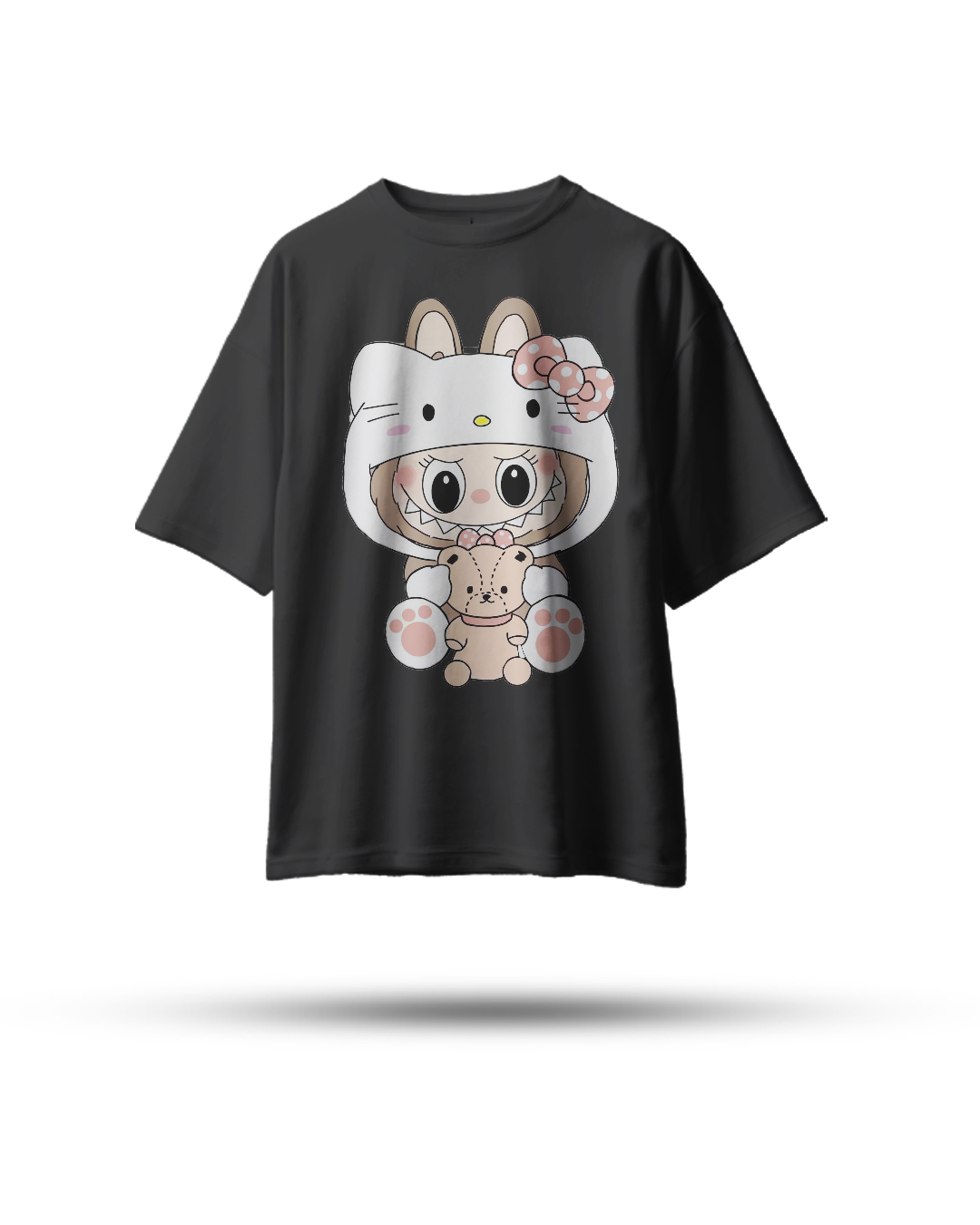 Labubu Oversized T-Shirt – Teddy Hug Edition