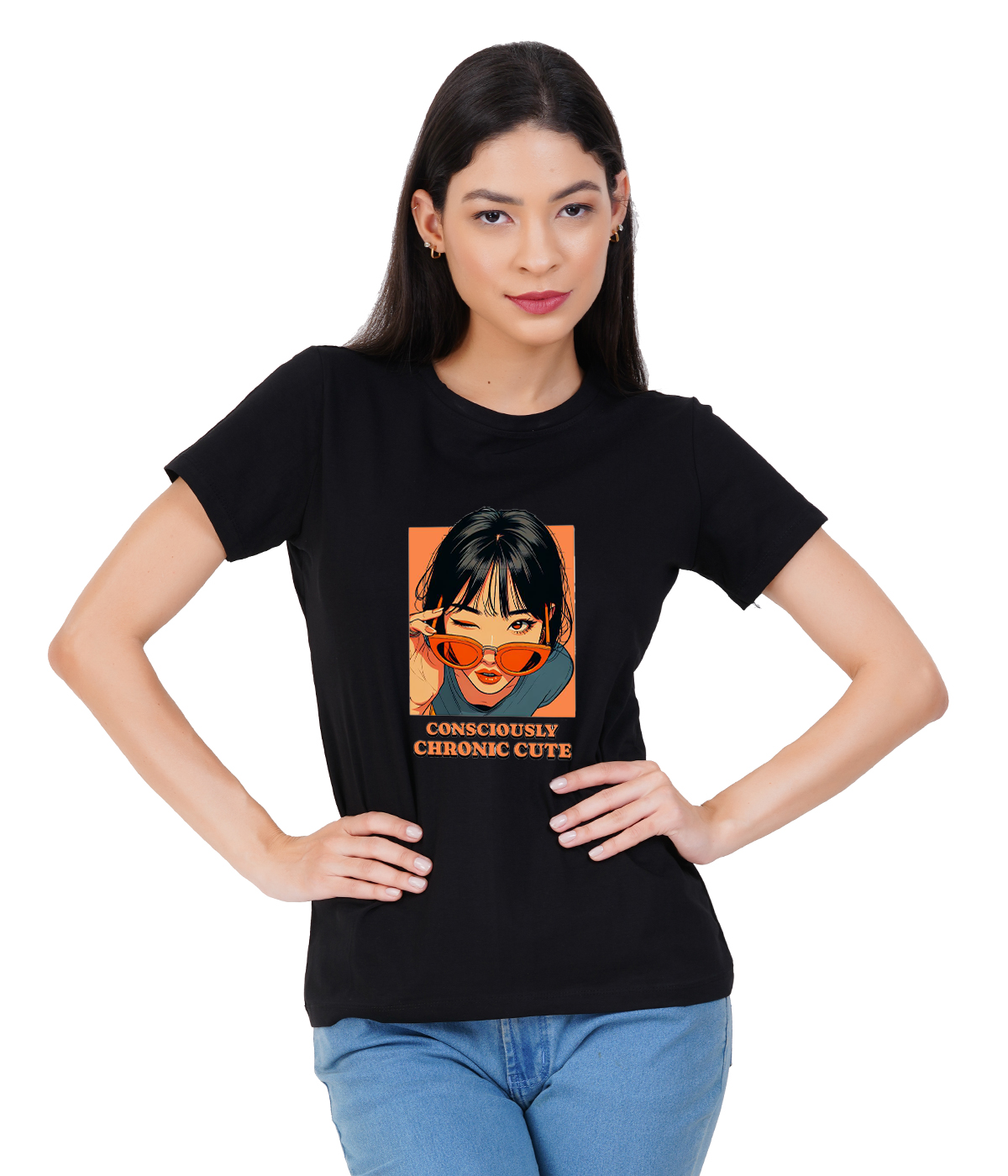 Hello Look Regular Graphic T-Shirt