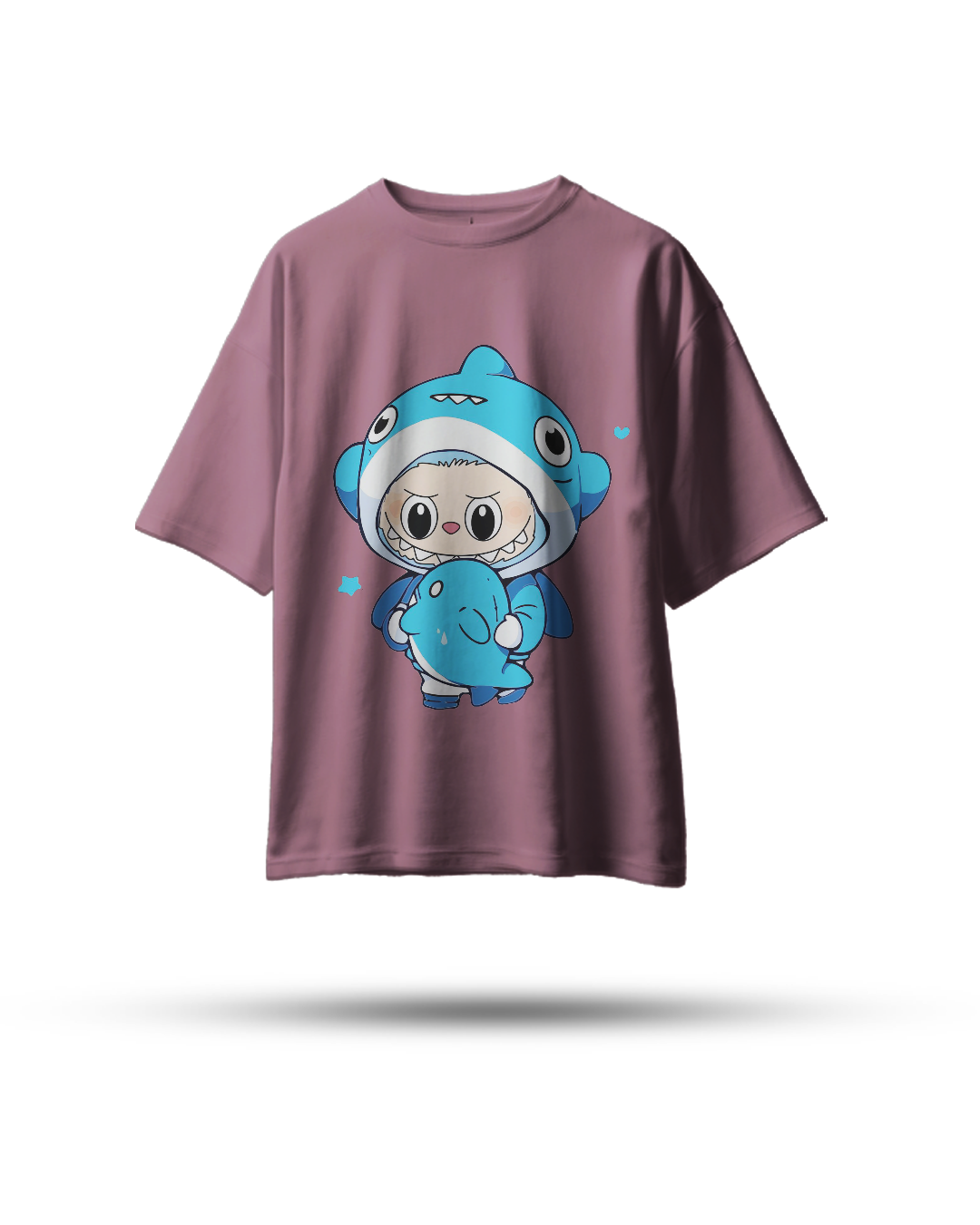 Labubu Oversized T-Shirt – Baby Shark Edition