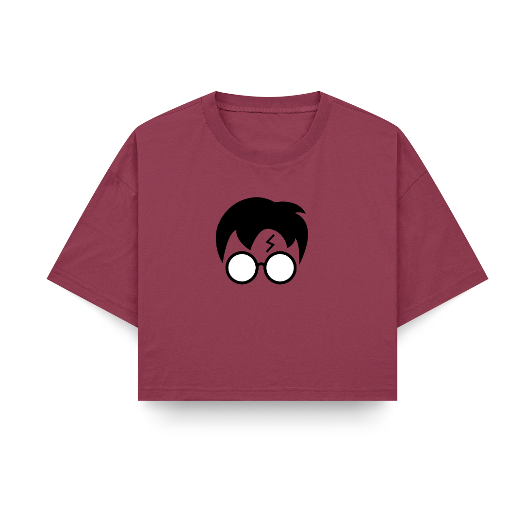 Glass Graphic Crop Top