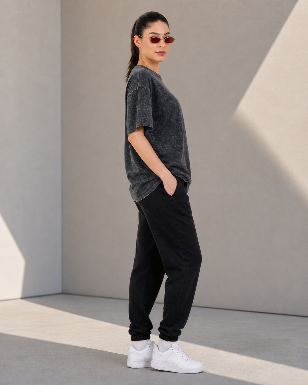 Carbon Mist – 240 GSM Oversized Tee