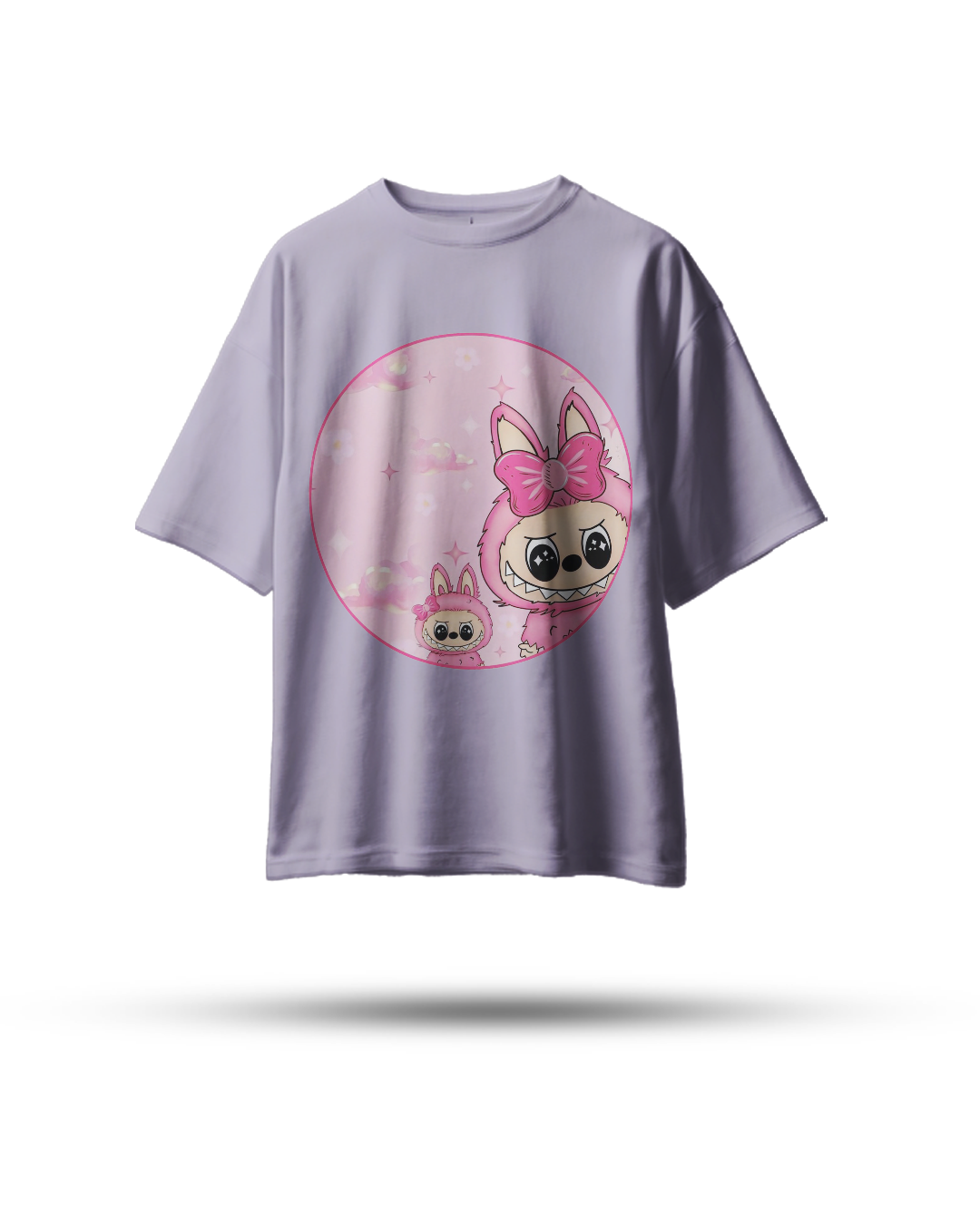 Labubu Oversized T-Shirt – Dreamy Bow Edition