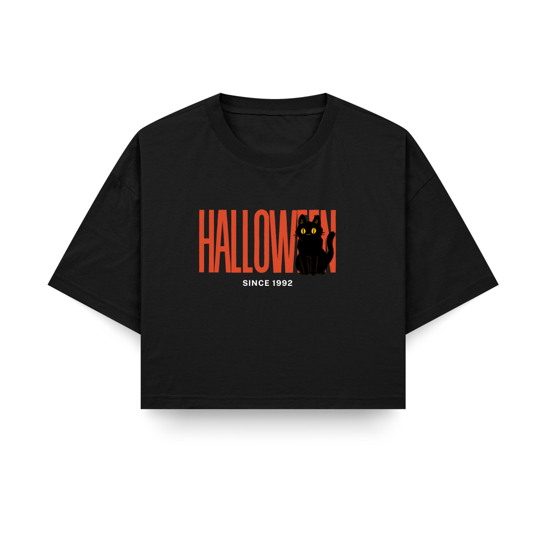 Hallowen Graphic Crop Top
