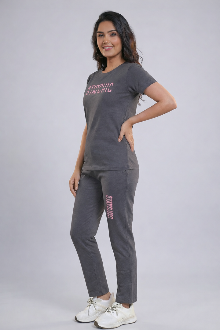 Stay Chic Charcoal Night Suit