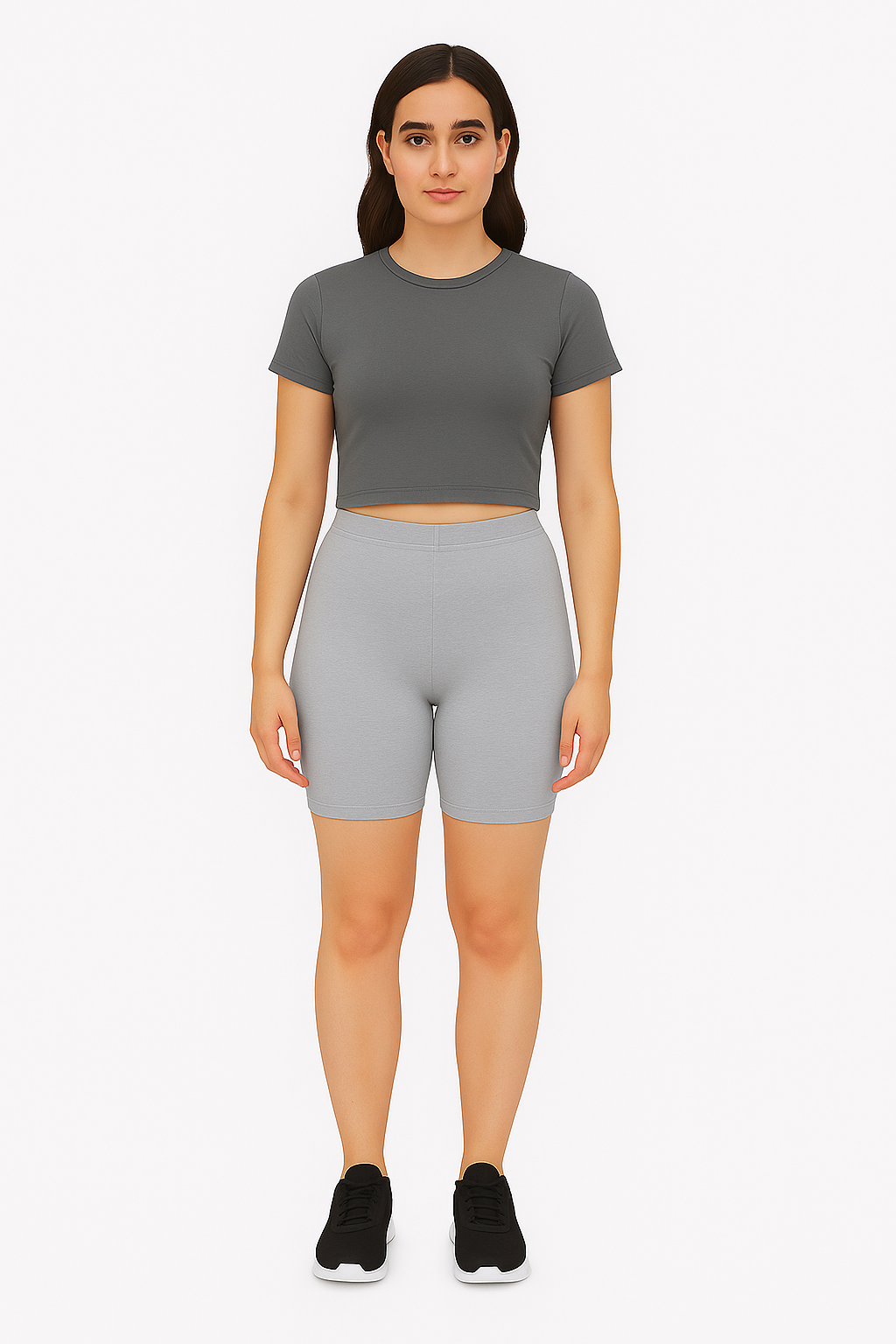 Light Grey Itan Performance Cycling Shorts – Women's Activewear