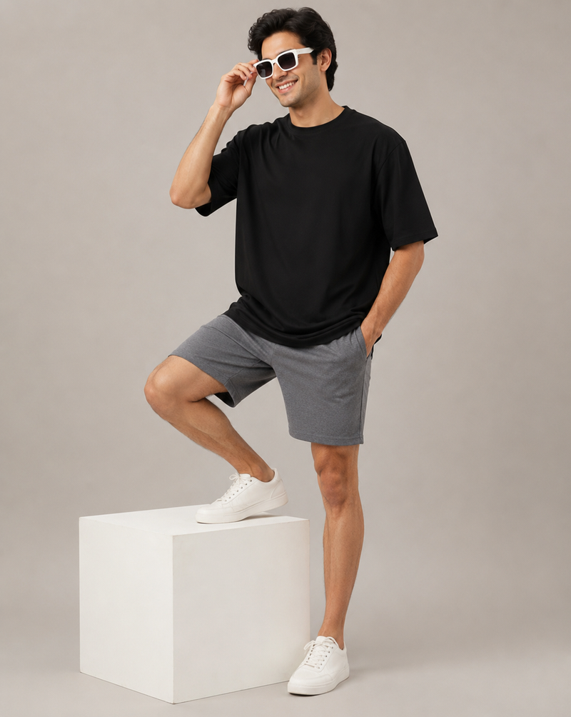 Unisex Solid Oversized tees