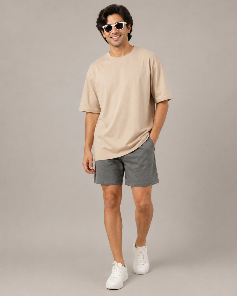 Unisex Solid Oversized tees