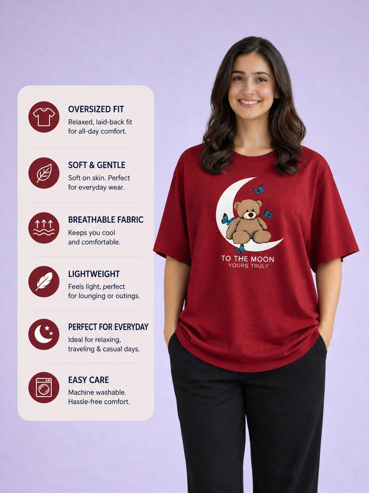 Yours Truly To The Moon Tee