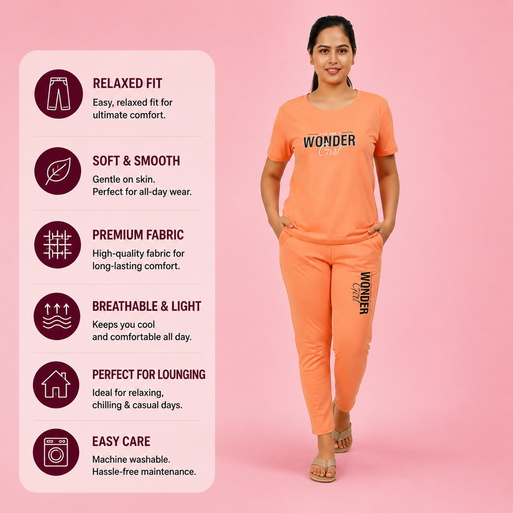 Wonder Girl Soft Nigh suit Set