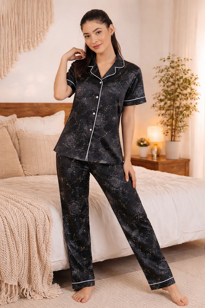 Noir Bloom Pajama