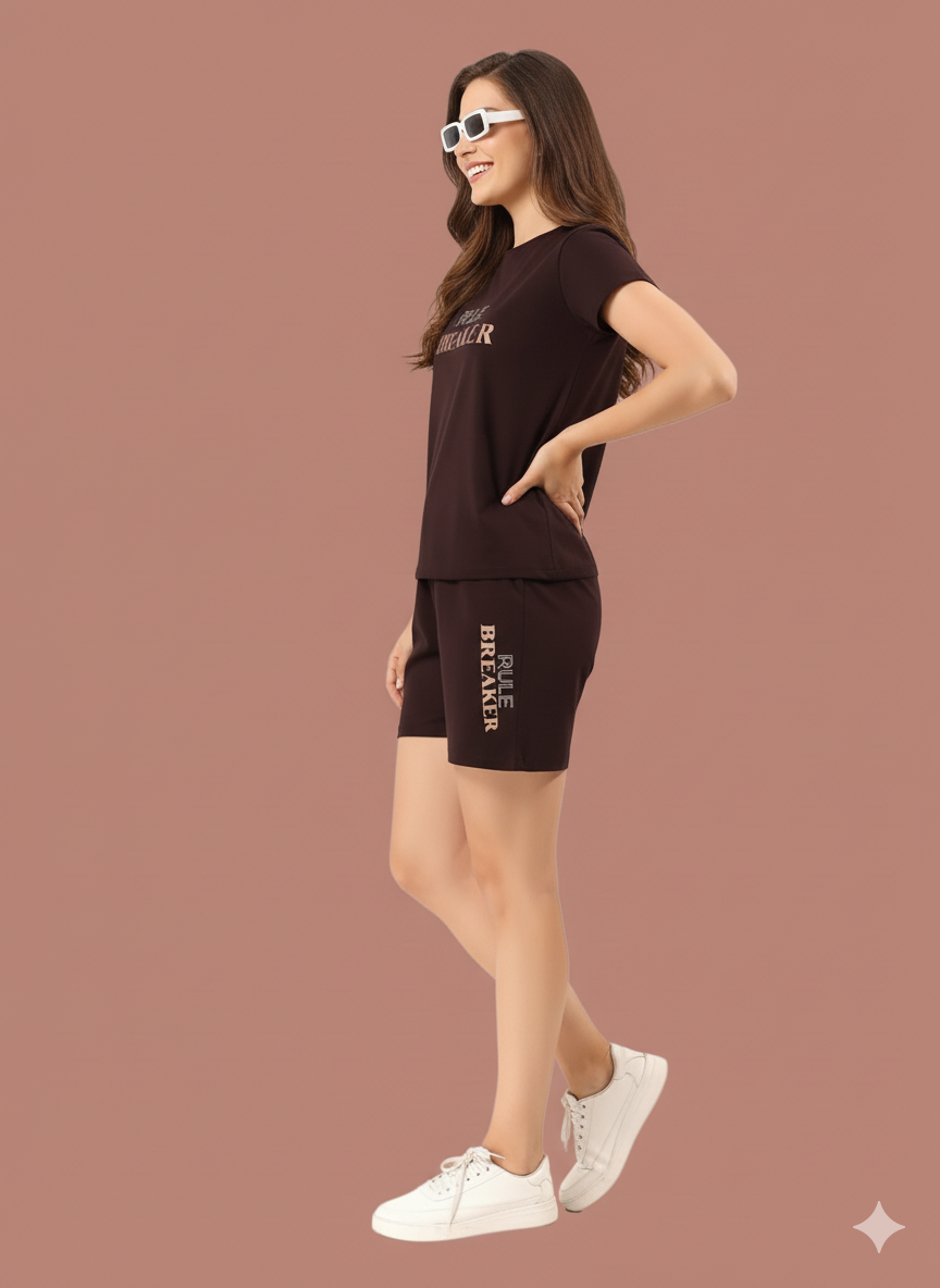 Rule Breaker Girl  Soft Knit Night Set