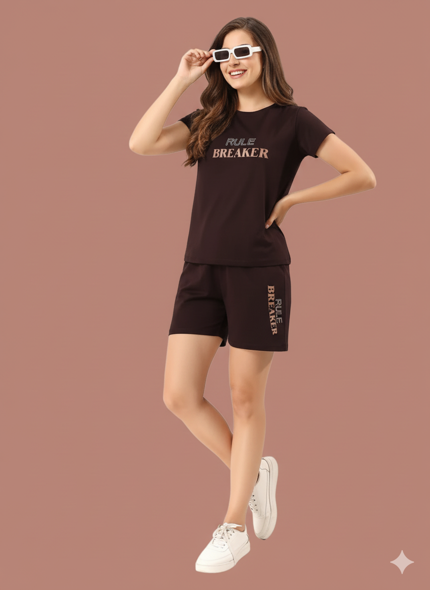 Rule Breaker Girl  Soft Knit Night Set