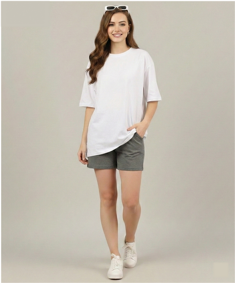 Unisex Solid Oversized tees