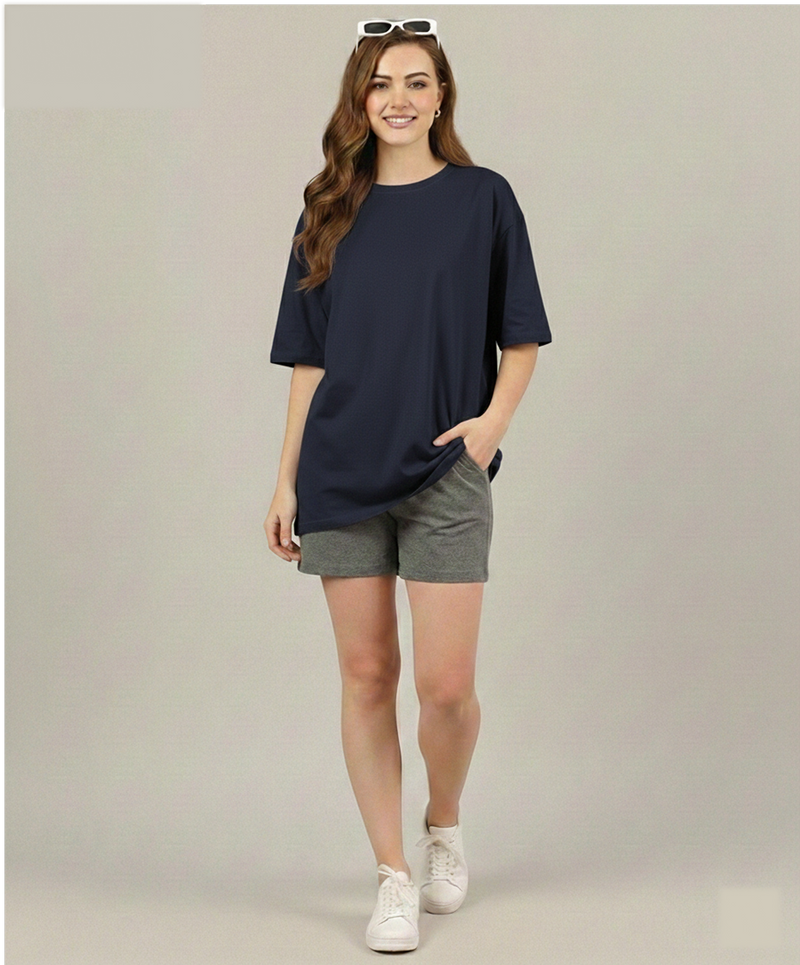 Unisex Solid Oversized tees