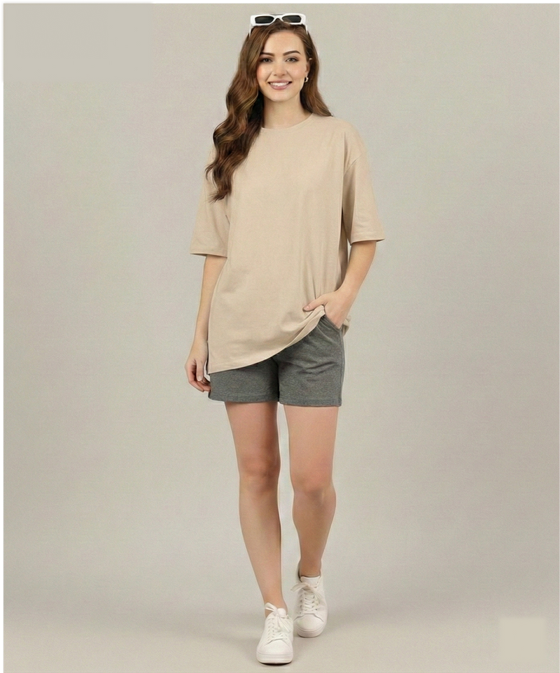 Unisex Solid Oversized tees