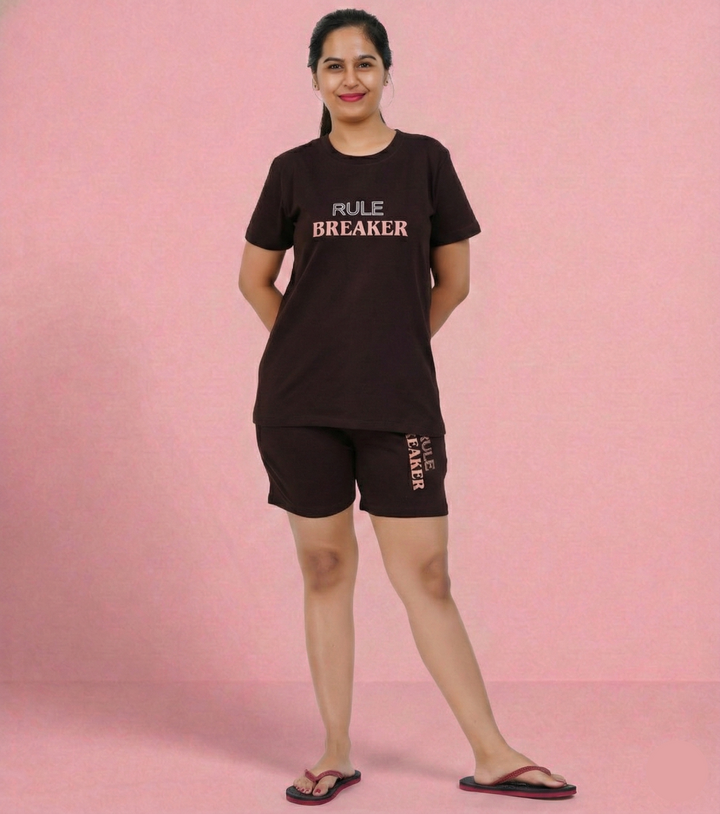 Rule Breaker Girl  Soft Knit Night Set