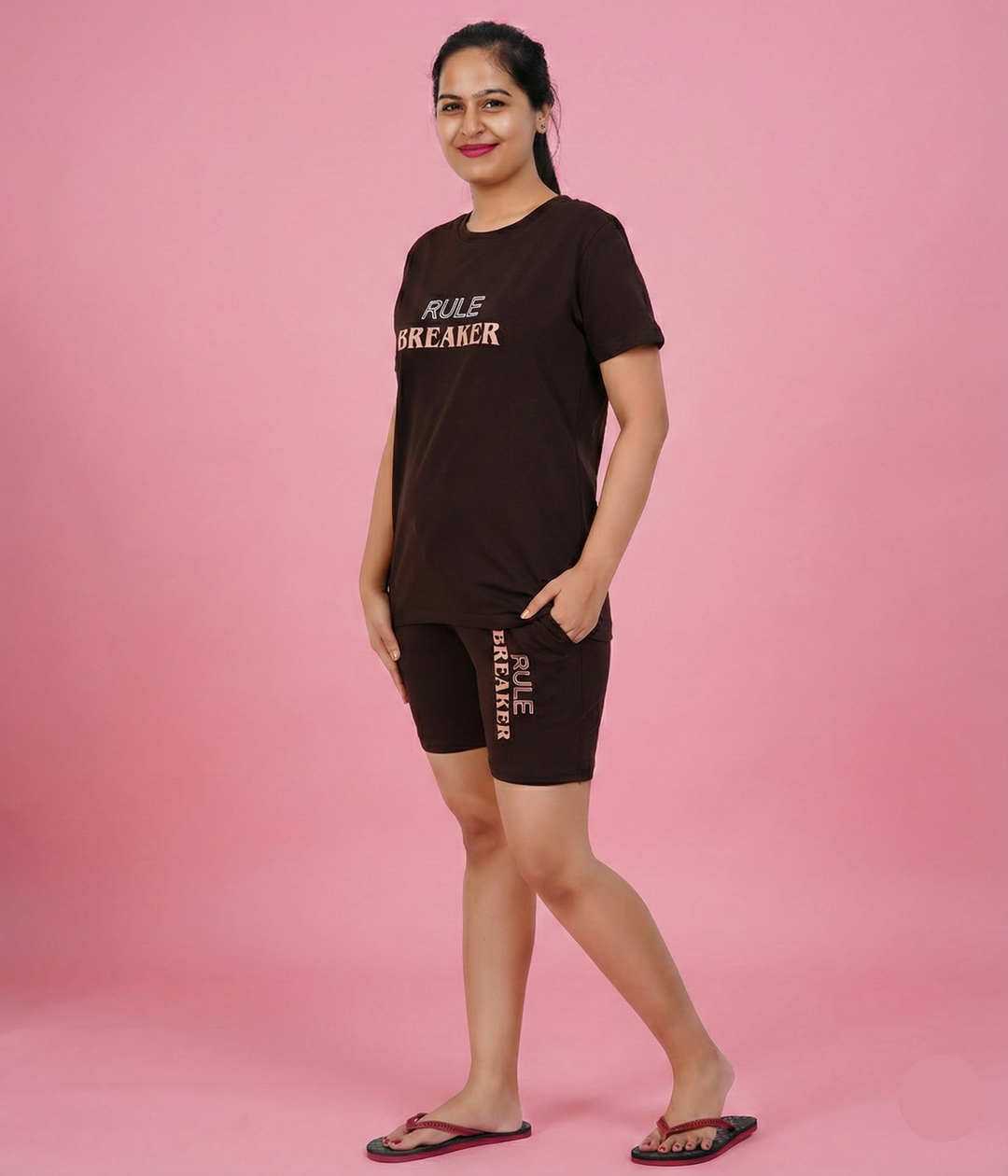 Rule Breaker Girl  Soft Knit Night Set