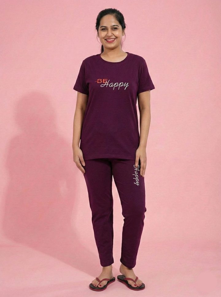 Happy Soft Knit Night Suit Set