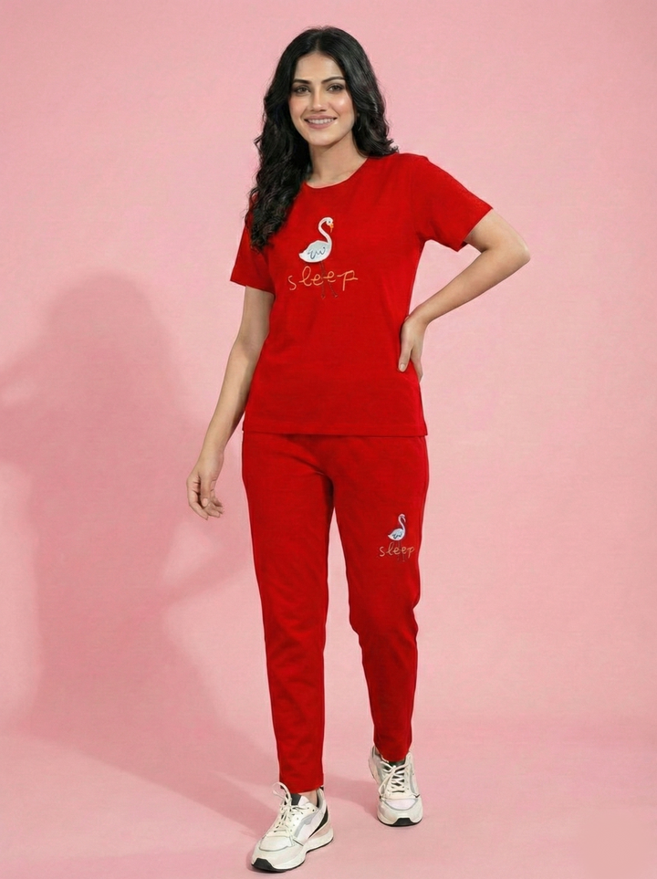 Red Flamingo Sleep Set
