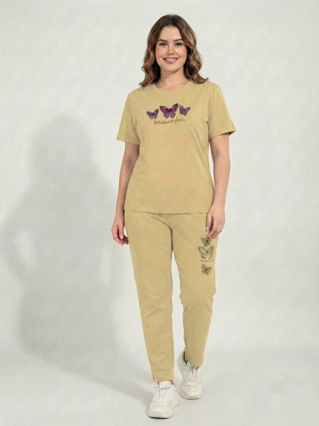 Beige Butterfly Beautiful Set