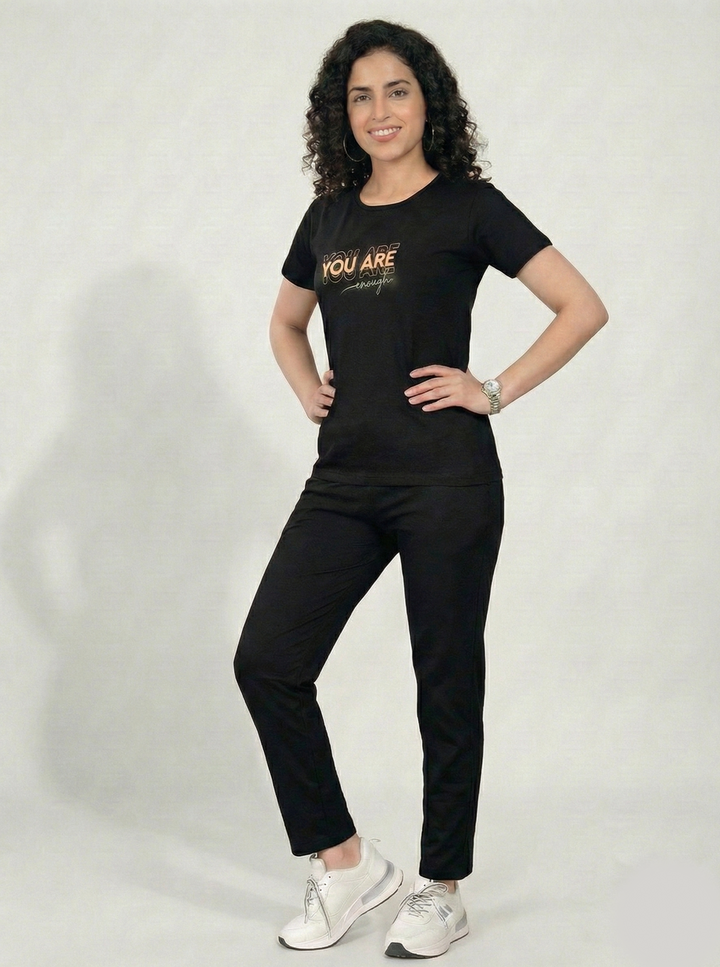Self-Love Black Night Suit