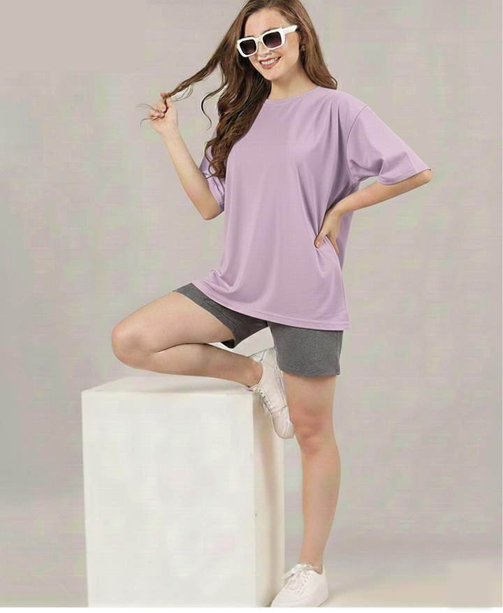 SOLID OVERSIZED T SHIRT