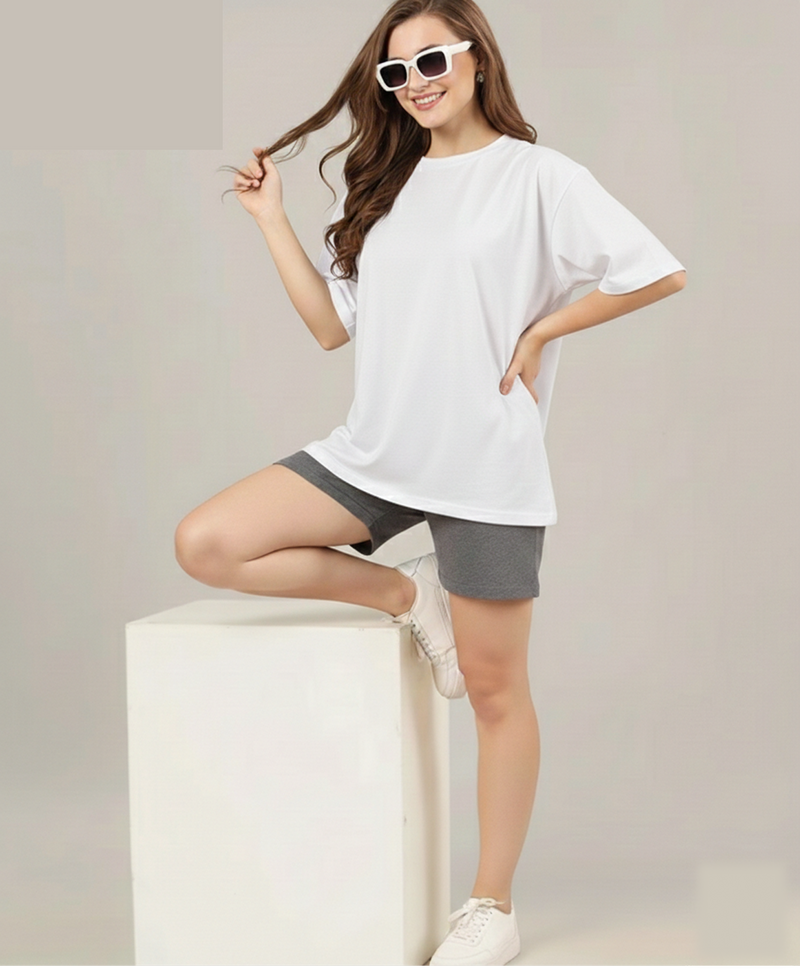 Unisex Solid Oversized tees