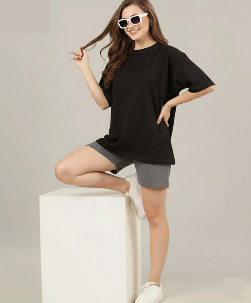 Unisex Solid Oversized tees