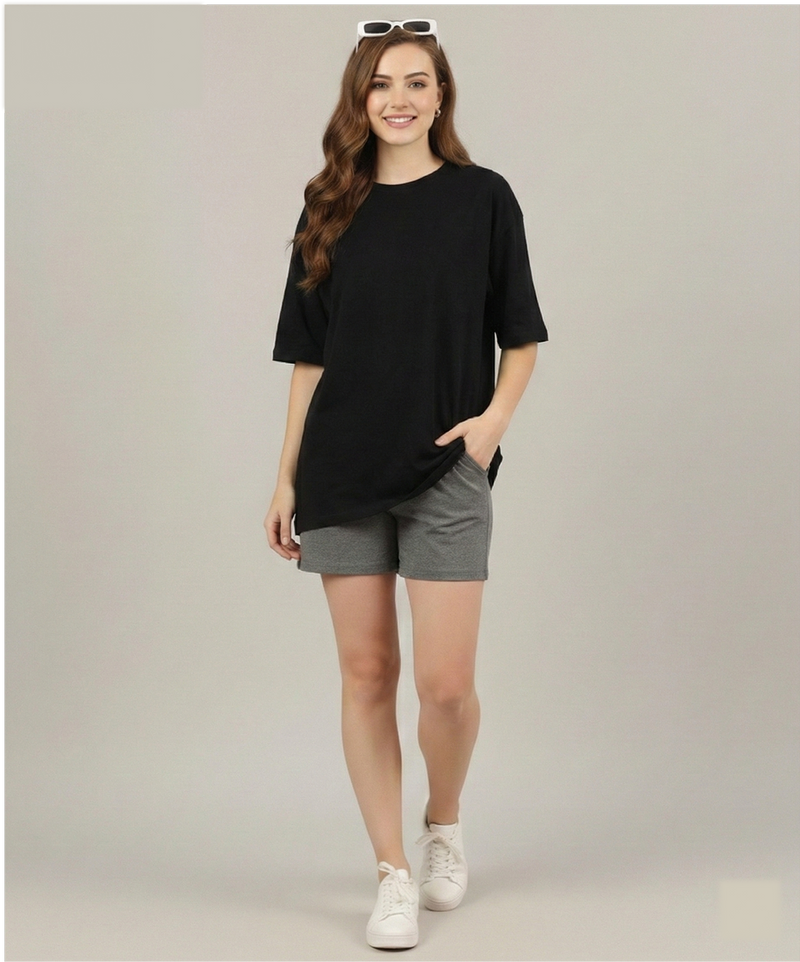 Unisex Solid Oversized tees
