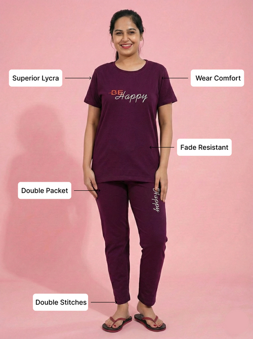 Happy Soft Knit Night Suit Set