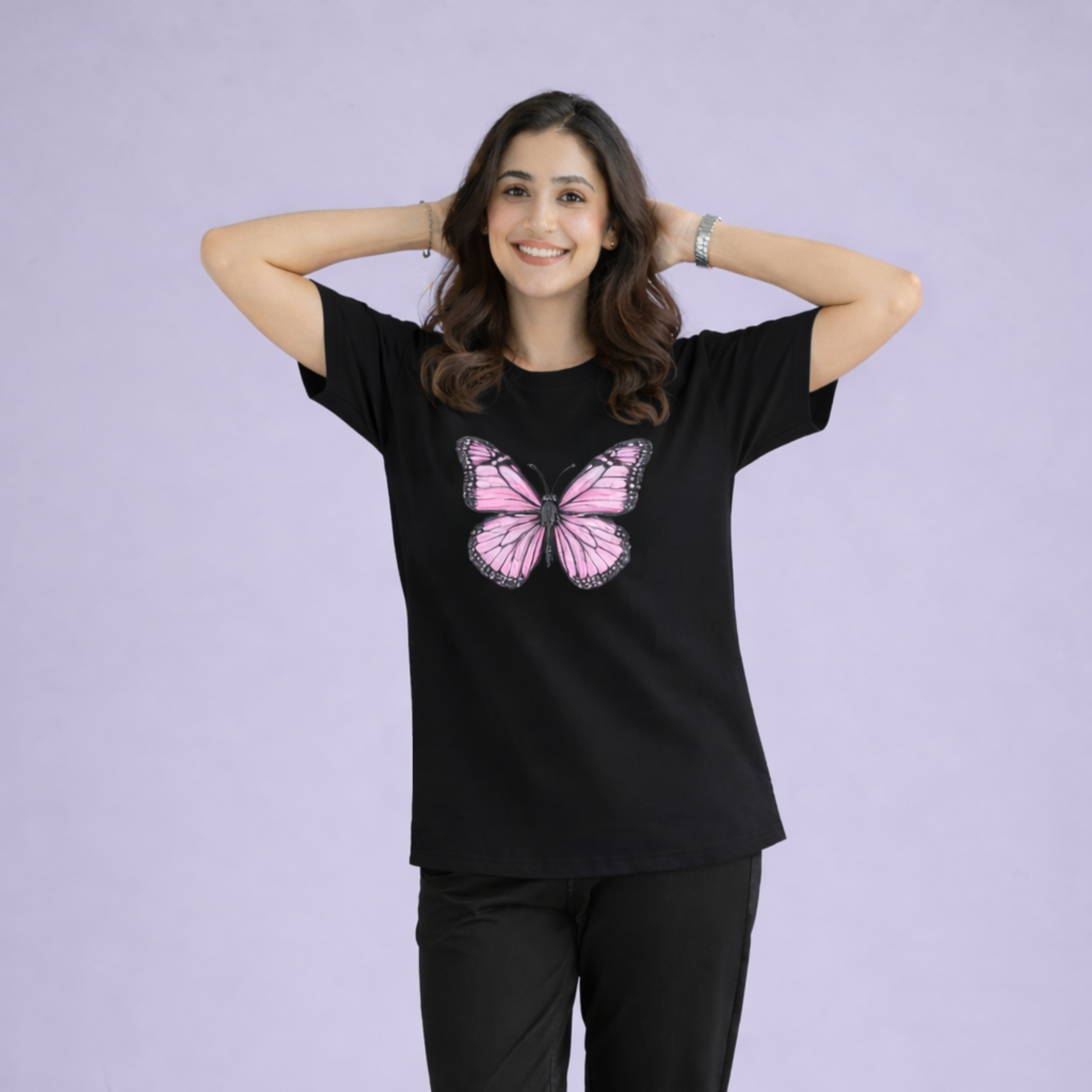 Midnight Butterfly Graphic Tee
