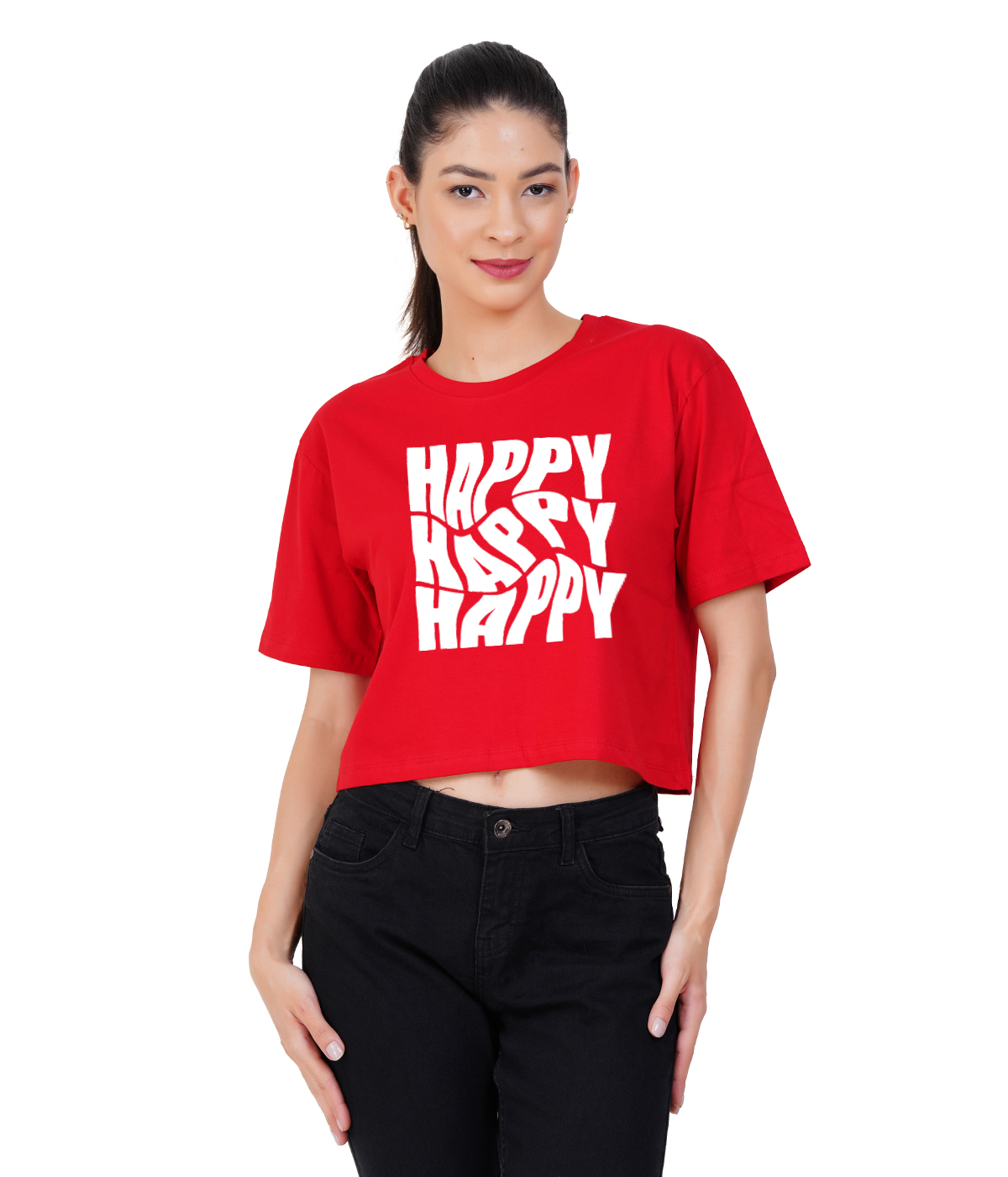 Happy Crop Top