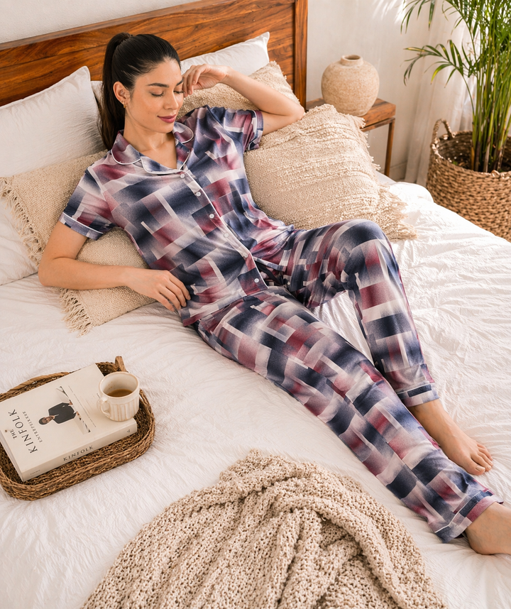 Geo Block Pajamas