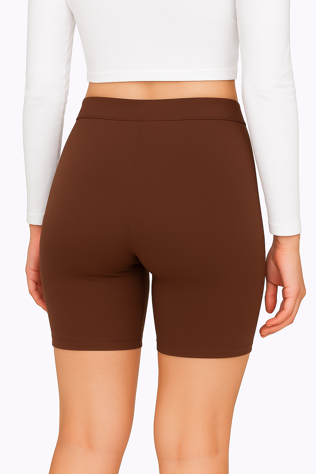 Coffee Brown Itan Performance Cycling Shorts – Women's Activewear