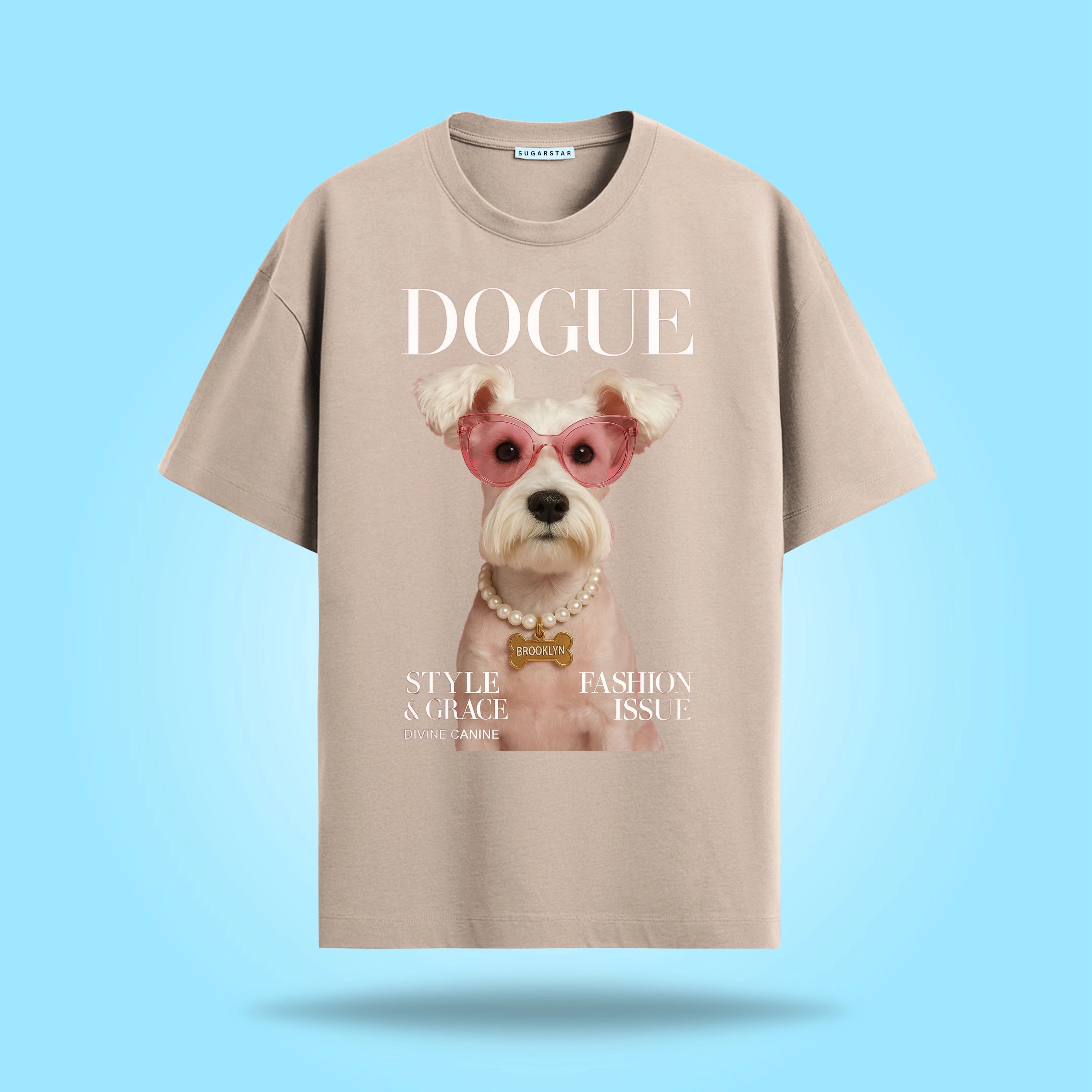Dogue Dog Graphic Oversized T-Shirt