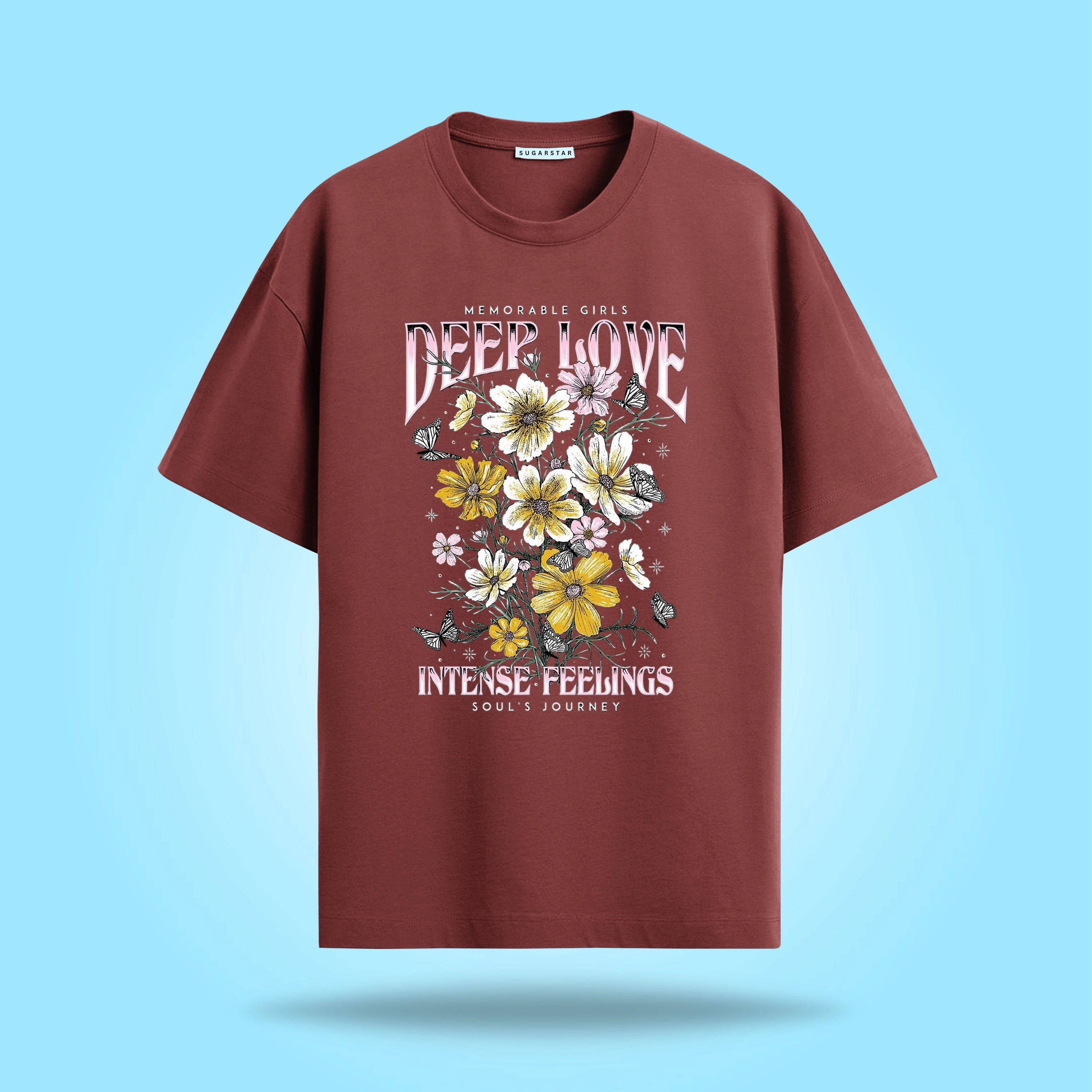 Deep Love Graphic Oversized T-Shirt