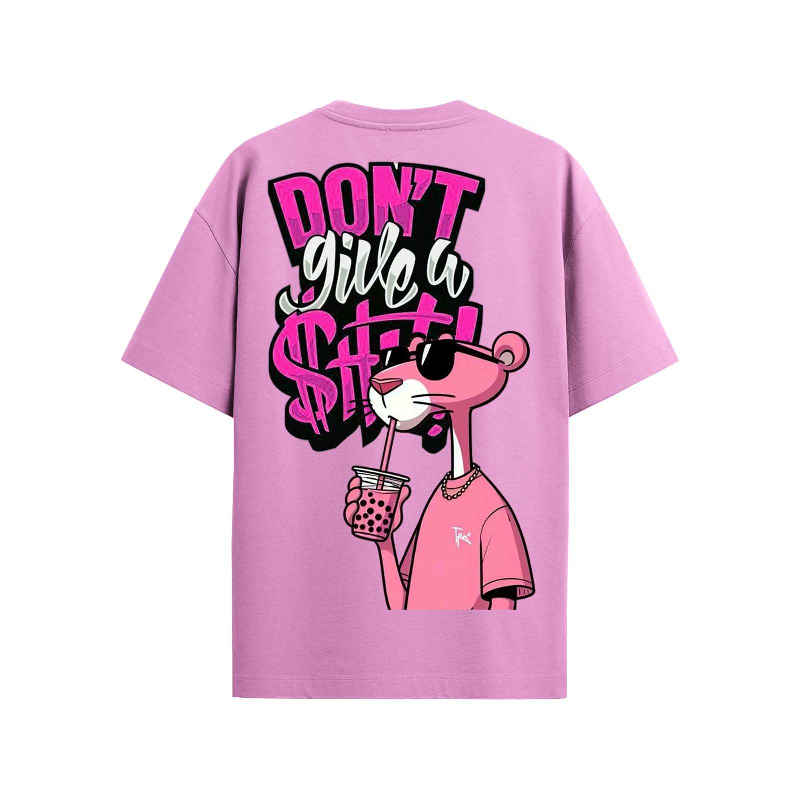 Pink Panther Oversized Graphic T-Shirt