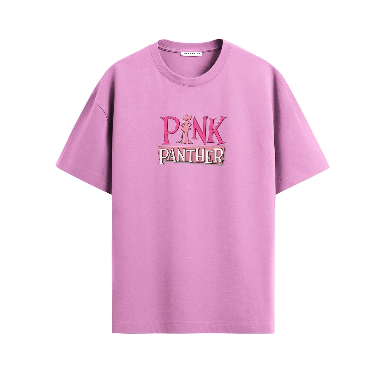 Pink Panther Oversized Graphic T-Shirt