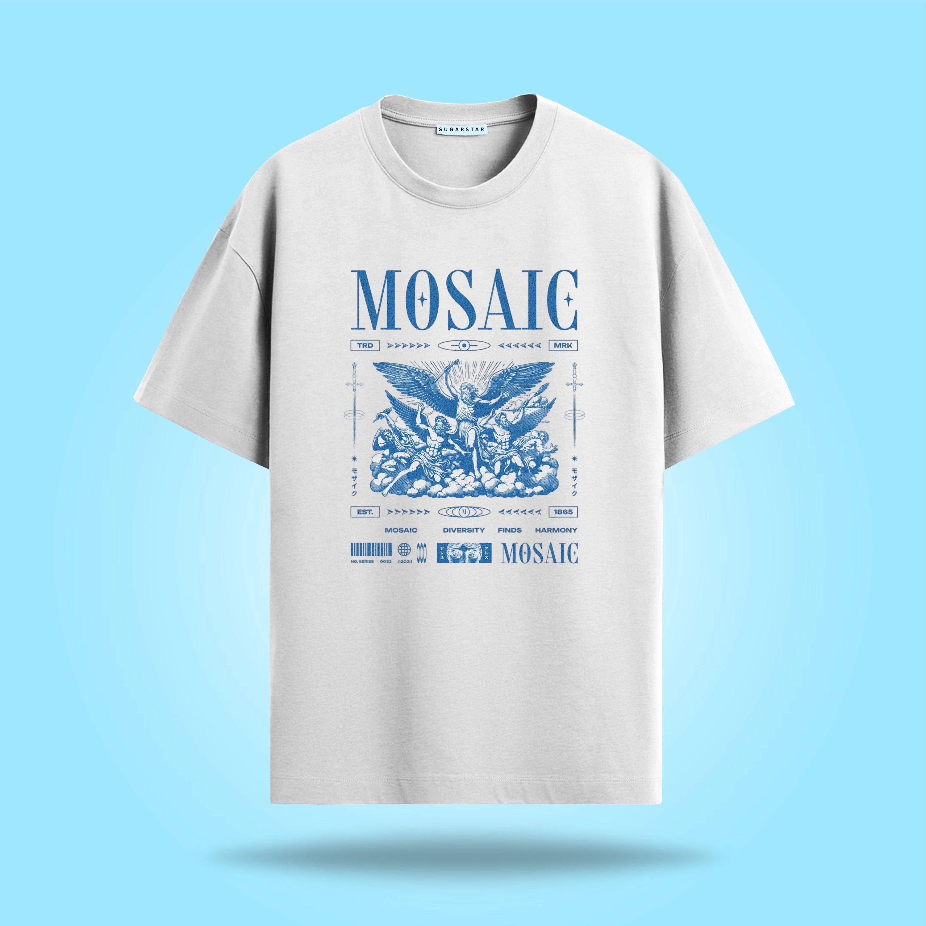 Mosaie Graphic Oversized T-Shirt